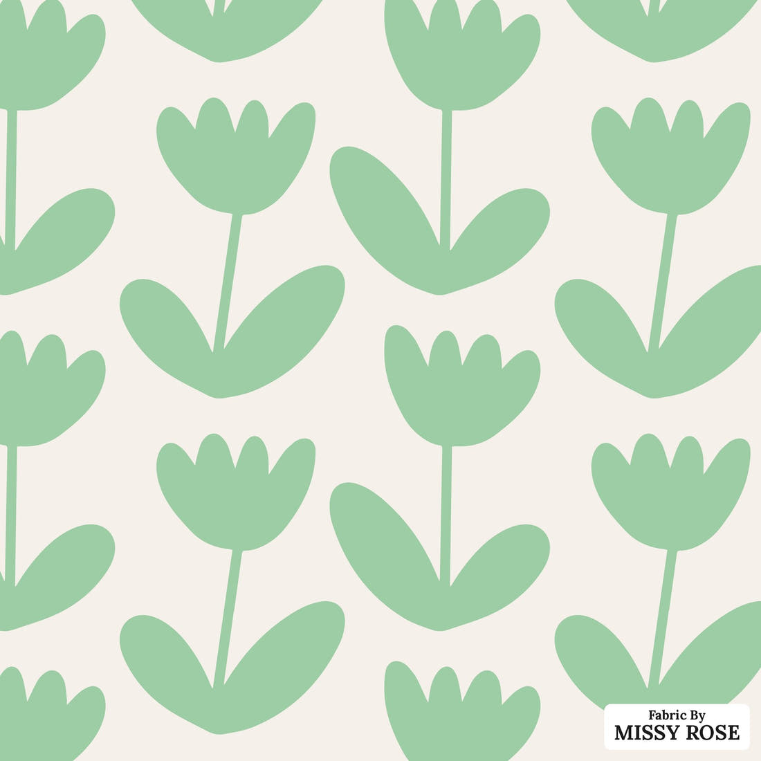 Kristina Forrest 181 - flat view of the print, zoom in for detail | Fabric by Missy Rose