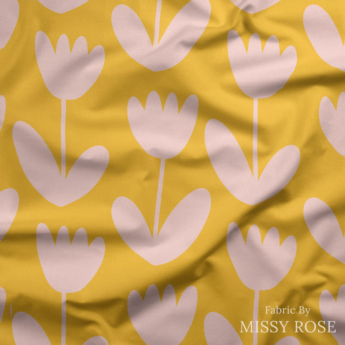 Kristina Forrest 182 draped fabric mockup - custom printed fabric by the metre | Fabric by Missy Rose