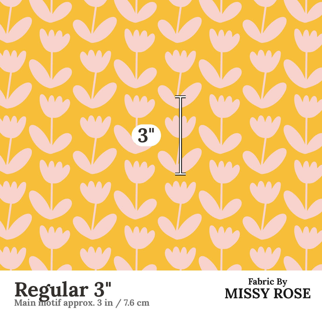 Kristina Forrest 182 Regular 3 inch print scale guide | Fabric by Missy Rose