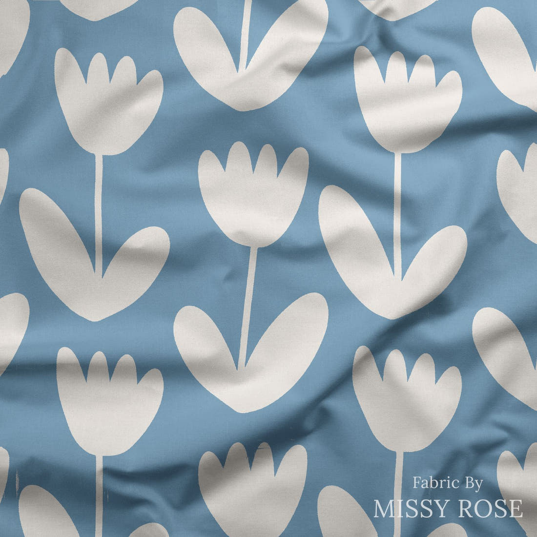 Kristina Forrest 183 draped fabric mockup - custom printed fabric by the metre | Fabric by Missy Rose