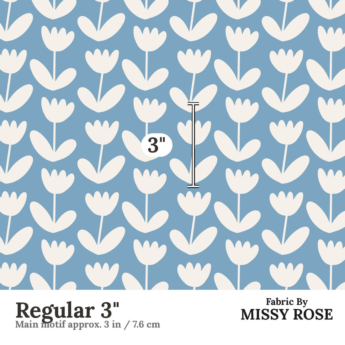 Kristina Forrest 183 Regular 3 inch print scale guide | Fabric by Missy Rose