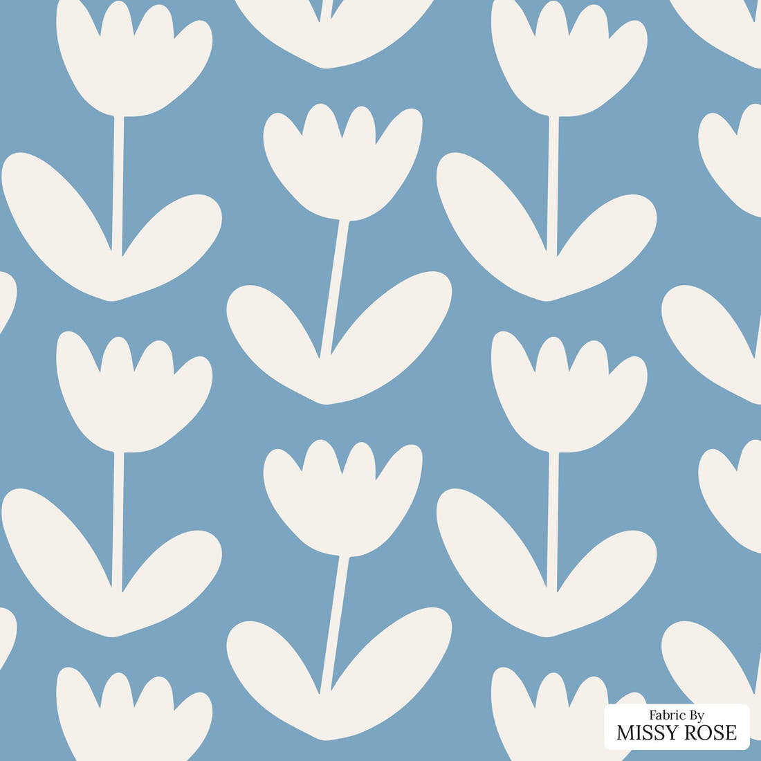 Kristina Forrest 183 - flat view of the print, zoom in for detail | Fabric by Missy Rose
