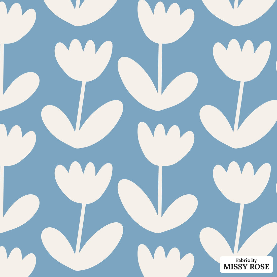 Kristina Forrest 183 - flat view of the print, zoom in for detail | Fabric by Missy Rose