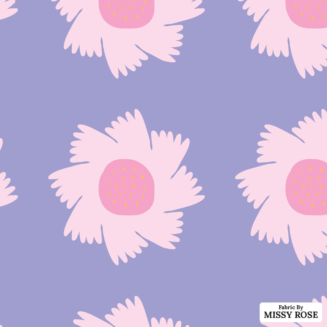 Kristina Forrest 184 - flat view of the print, zoom in for detail | Fabric by Missy Rose