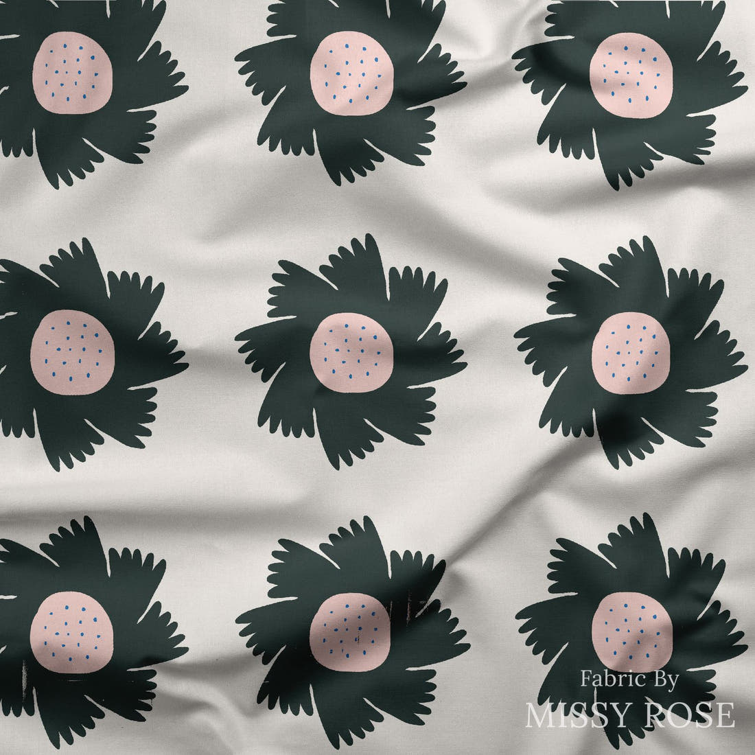 Kristina Forrest 185 draped fabric mockup - custom printed fabric by the metre | Fabric by Missy Rose