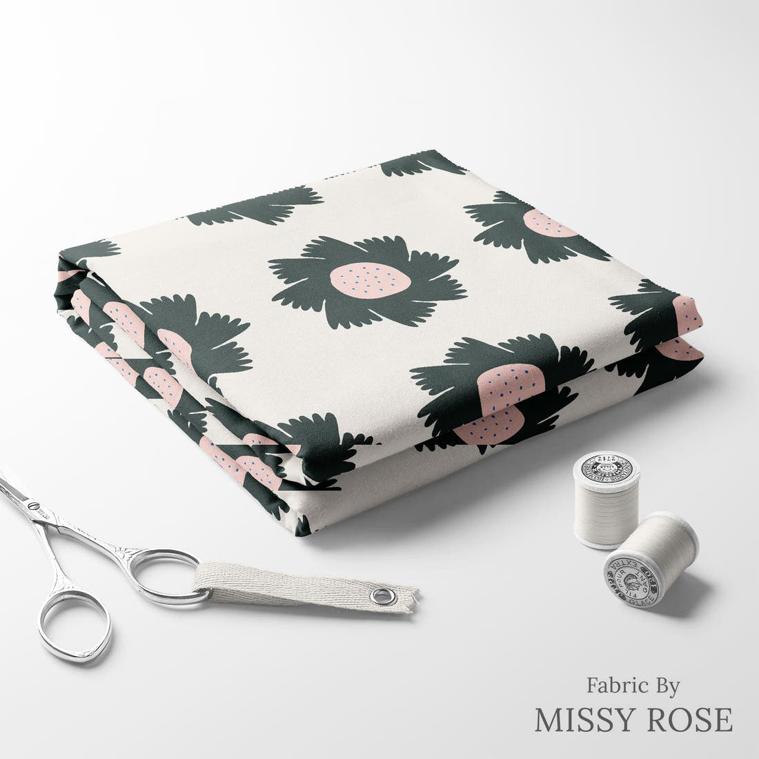 Kristina Forrest 185 folded fabric stack with matching thread - pre-order fabric Australia | Fabric by Missy Rose