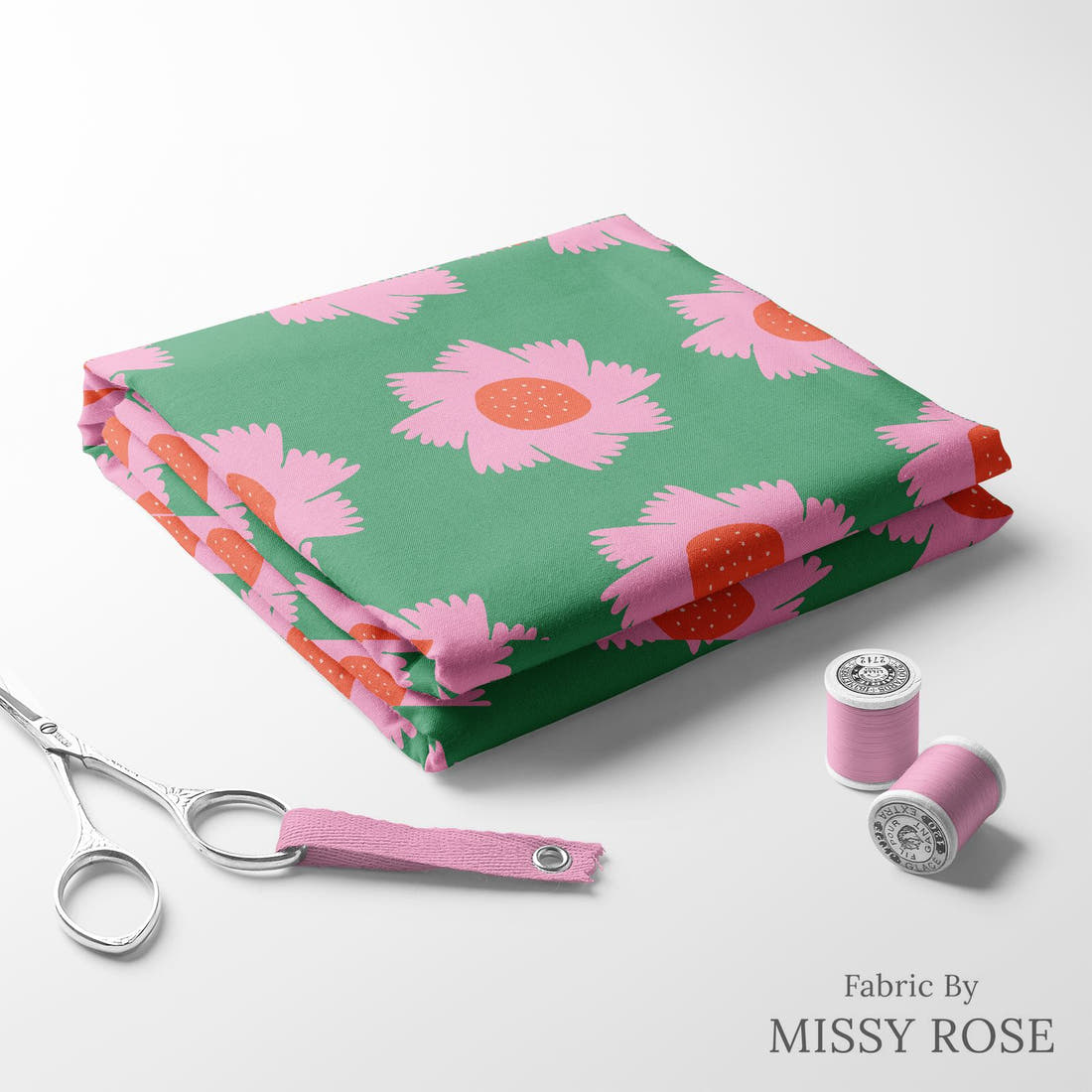 Kristina Forrest 186 folded fabric stack with matching thread - pre-order fabric Australia | Fabric by Missy Rose