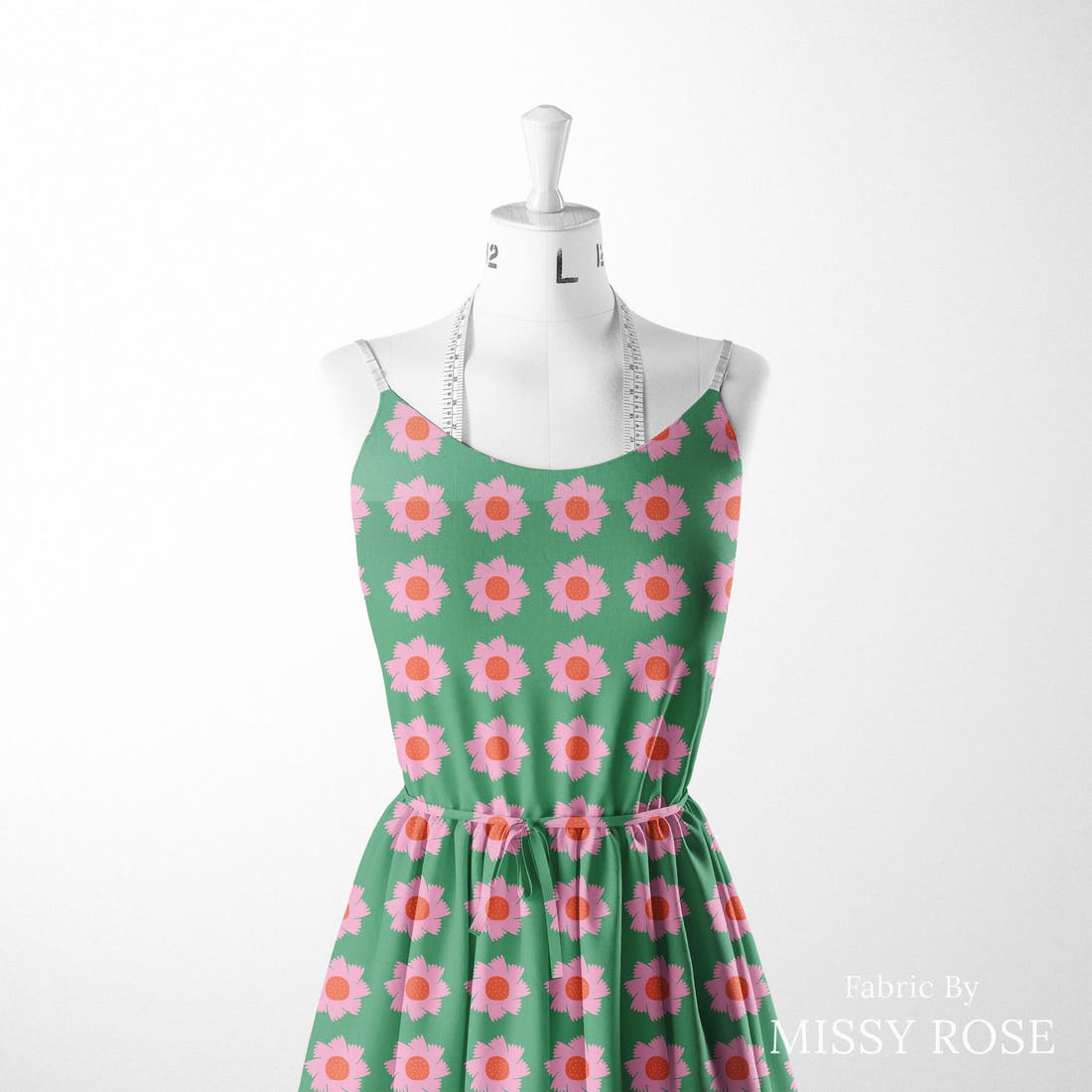 Kristina Forrest 186 sewn into a women's dress - see how the print looks made up | Fabric by Missy Rose