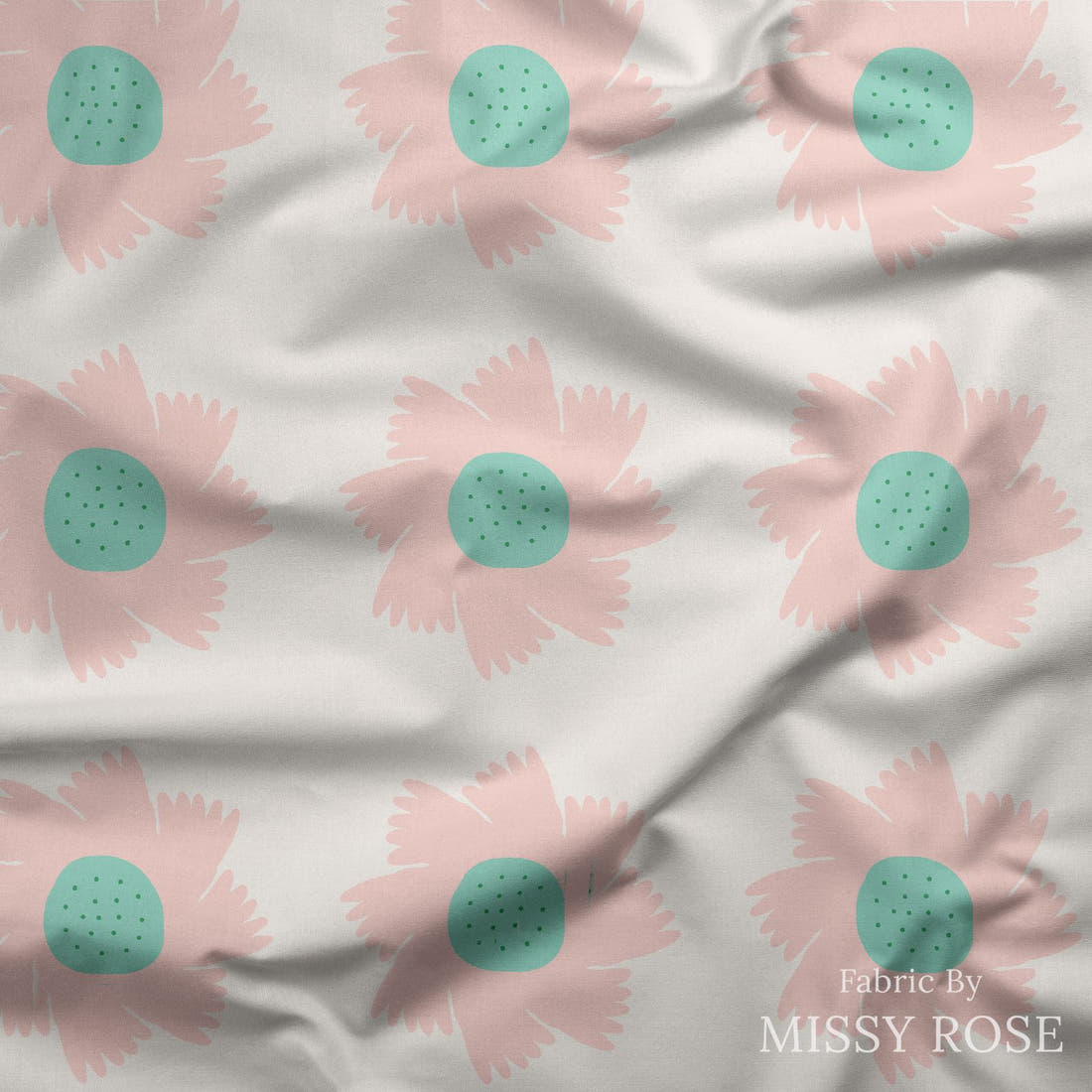 Kristina Forrest 187 draped fabric mockup - custom printed fabric by the metre | Fabric by Missy Rose