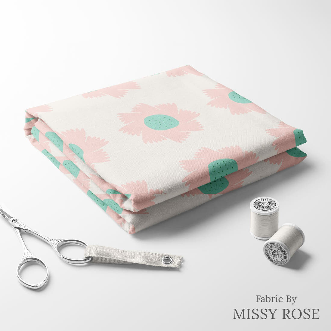 Kristina Forrest 187 folded fabric stack with matching thread - pre-order fabric Australia | Fabric by Missy Rose