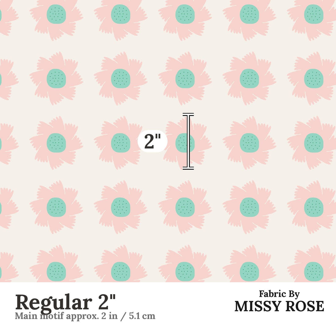Kristina Forrest 187 Regular 2 inch print scale guide | Fabric by Missy Rose