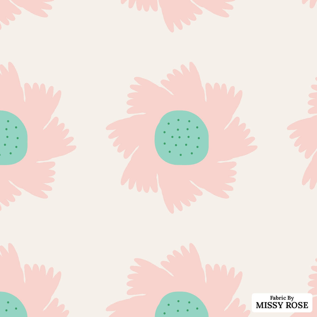 Kristina Forrest 187 - flat view of the print, zoom in for detail | Fabric by Missy Rose