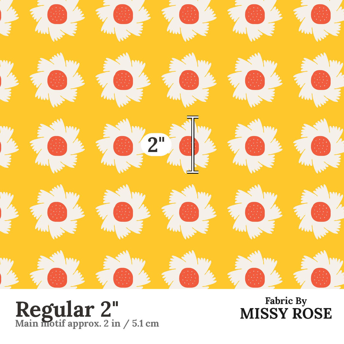 Kristina Forrest 188 Regular 2 inch print scale guide | Fabric by Missy Rose