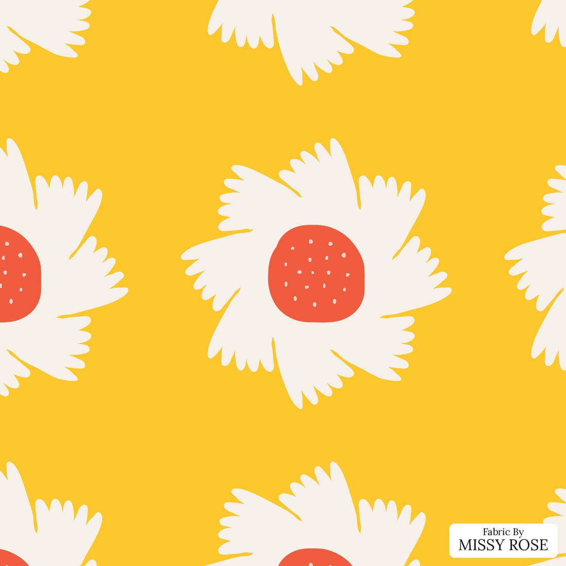 Kristina Forrest 188 - flat view of the print, zoom in for detail | Fabric by Missy Rose