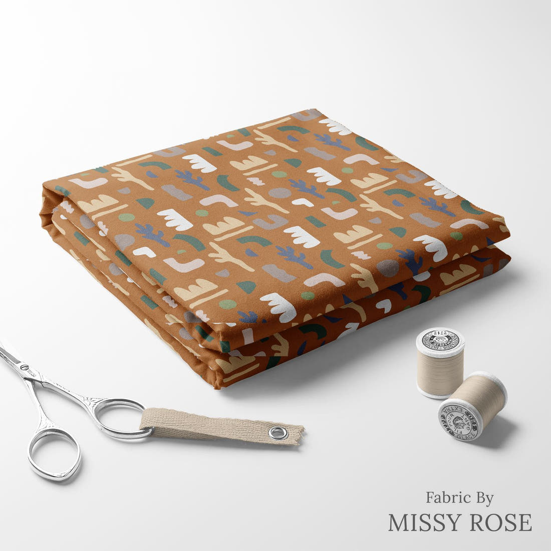 Kristina Forrest 19 folded fabric stack with matching thread - pre-order fabric Australia | Fabric by Missy Rose