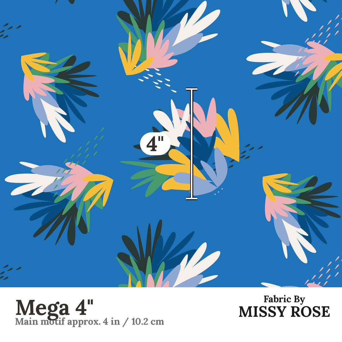 Kristina Forrest 190 Mega 4 inch print scale guide | Fabric by Missy Rose