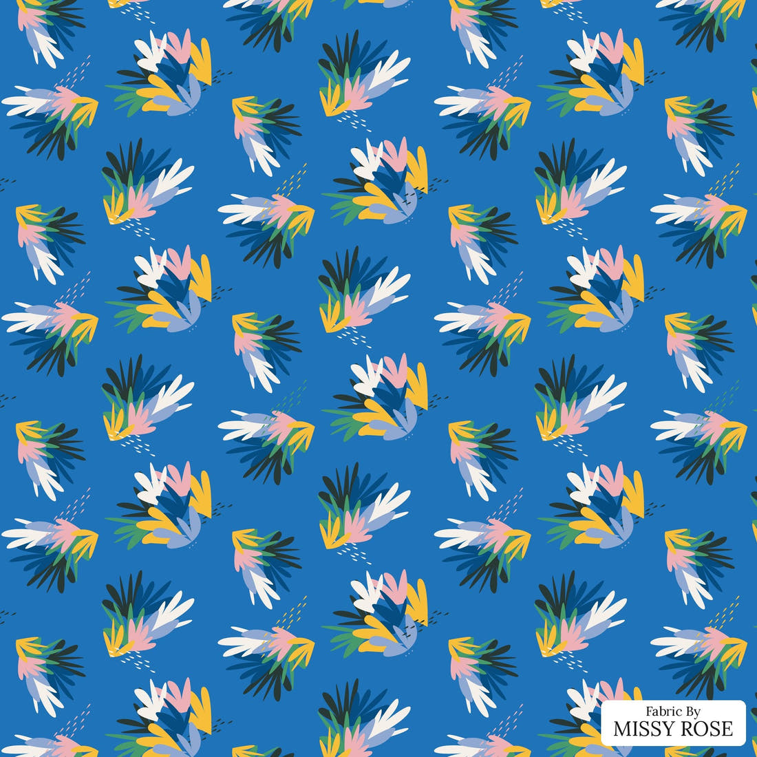Kristina Forrest 190 - flat view of the print, zoom in for detail | Fabric by Missy Rose