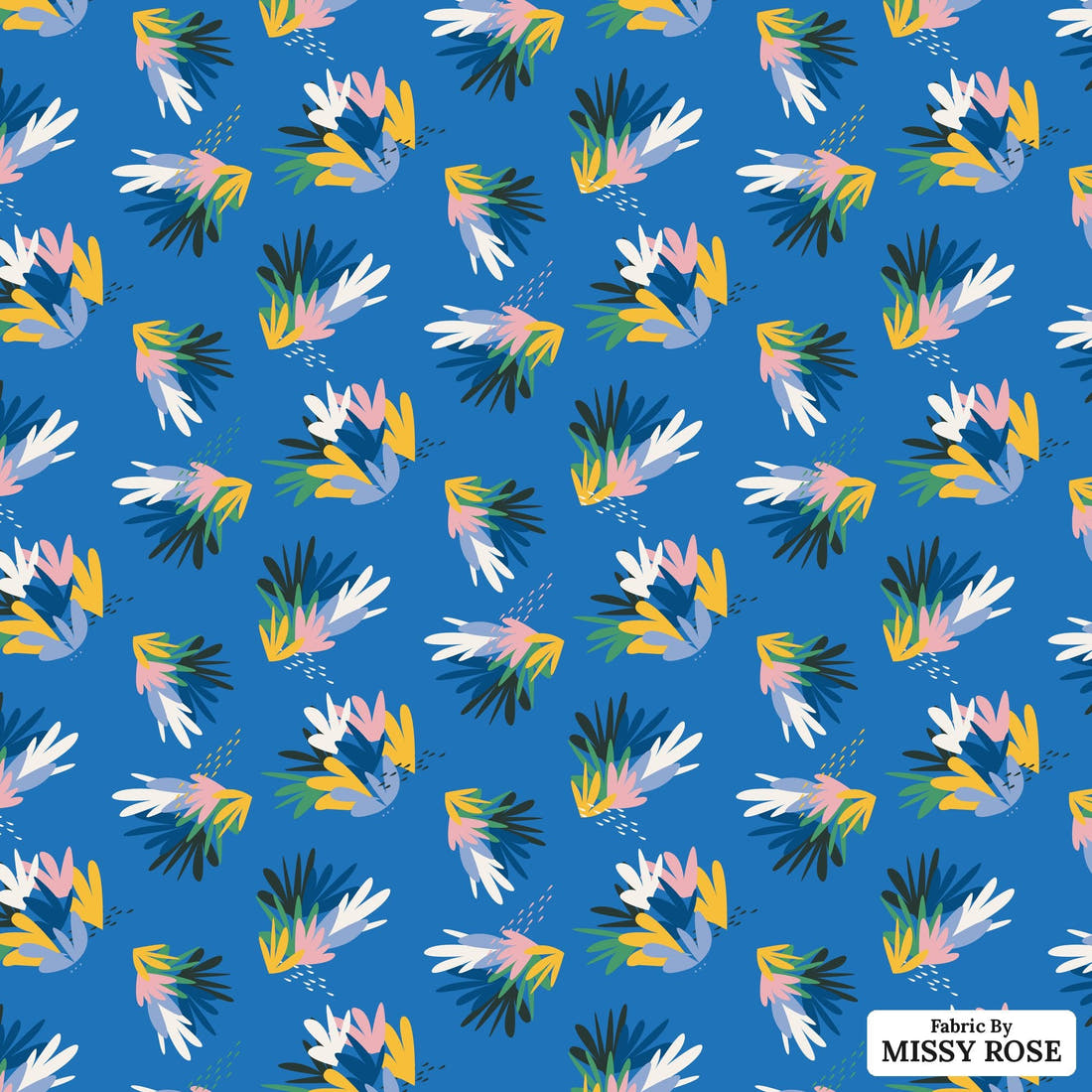 Kristina Forrest 190 - flat view of the print, zoom in for detail | Fabric by Missy Rose