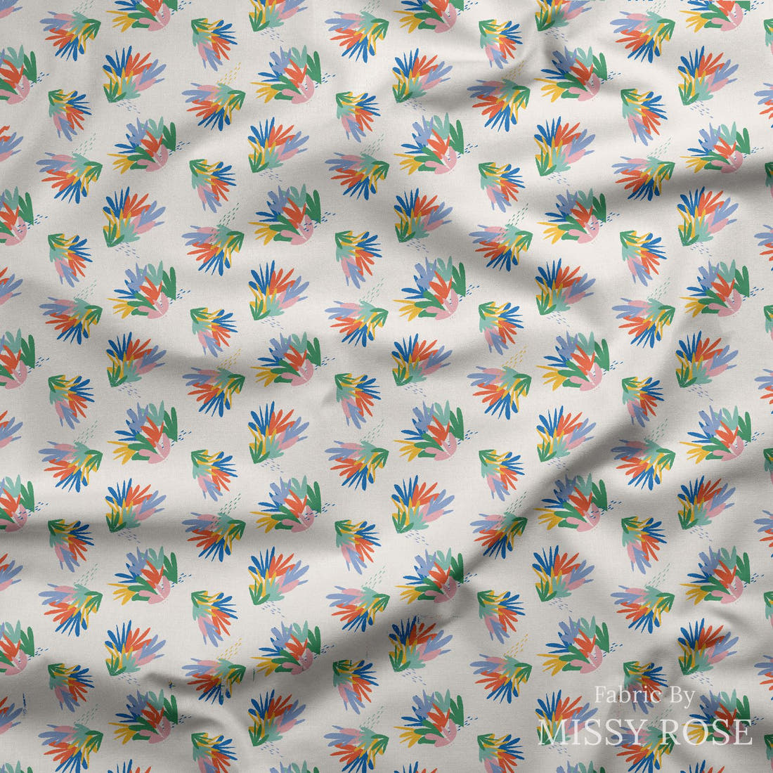Kristina Forrest 191 draped fabric mockup - custom printed fabric by the metre | Fabric by Missy Rose