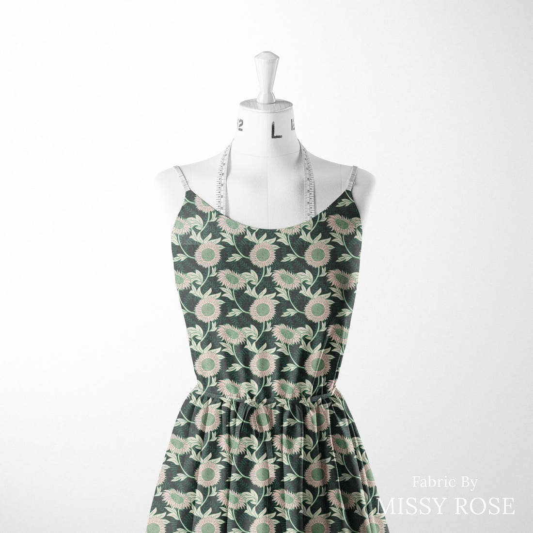 Kristina Forrest 192 sewn into a women's dress - see how the print looks made up | Fabric by Missy Rose