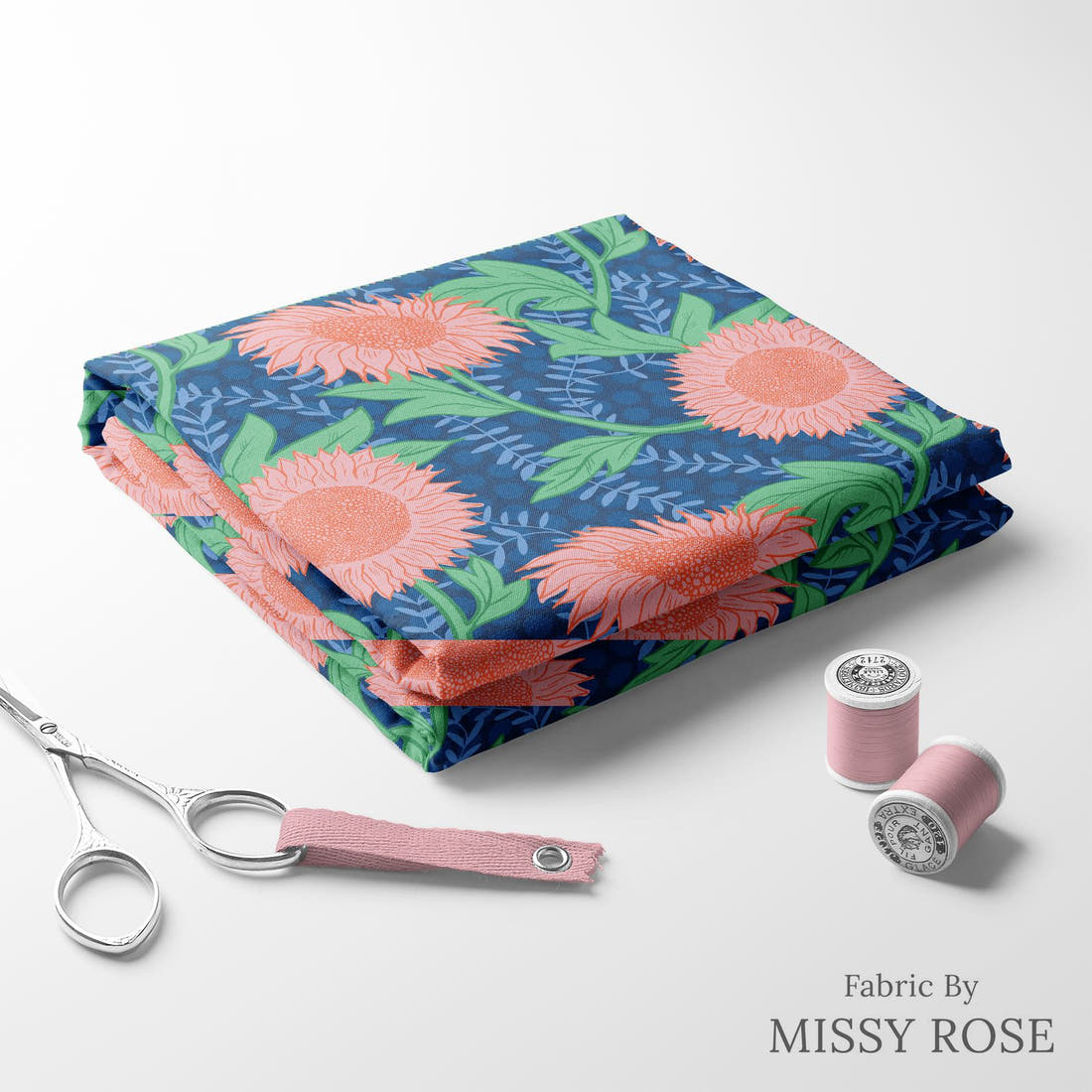 Kristina Forrest 193 folded fabric stack with matching thread - pre-order fabric Australia | Fabric by Missy Rose
