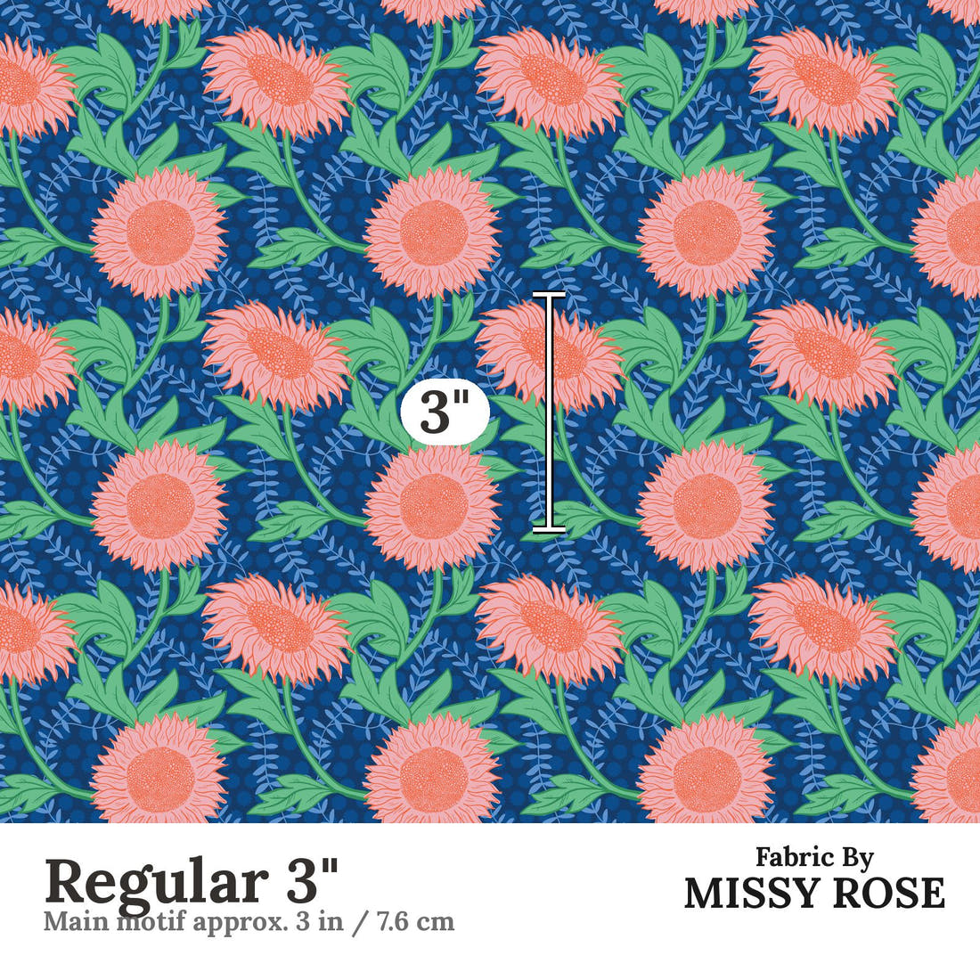 Kristina Forrest 193 Regular 3 inch print scale guide | Fabric by Missy Rose
