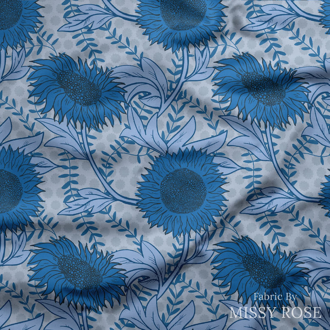 Kristina Forrest 194 draped fabric mockup - custom printed fabric by the metre | Fabric by Missy Rose