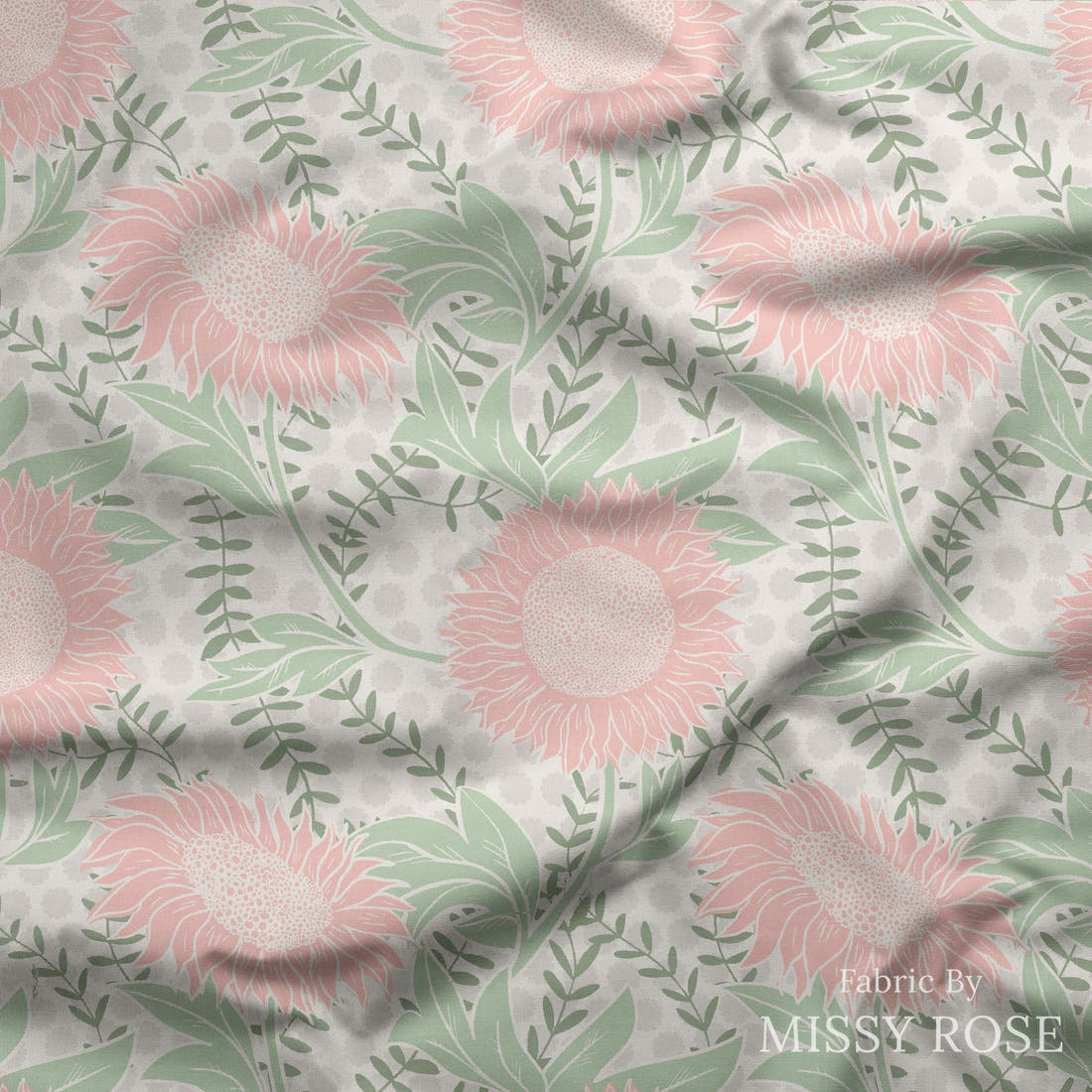 Kristina Forrest 195 draped fabric mockup - custom printed fabric by the metre | Fabric by Missy Rose