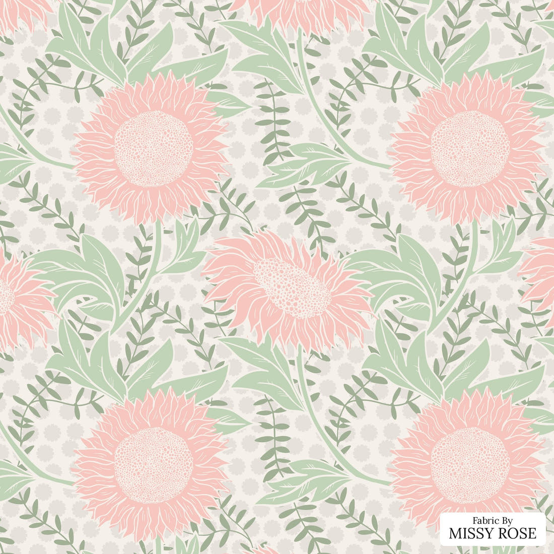 Kristina Forrest 195 - flat view of the print, zoom in for detail | Fabric by Missy Rose