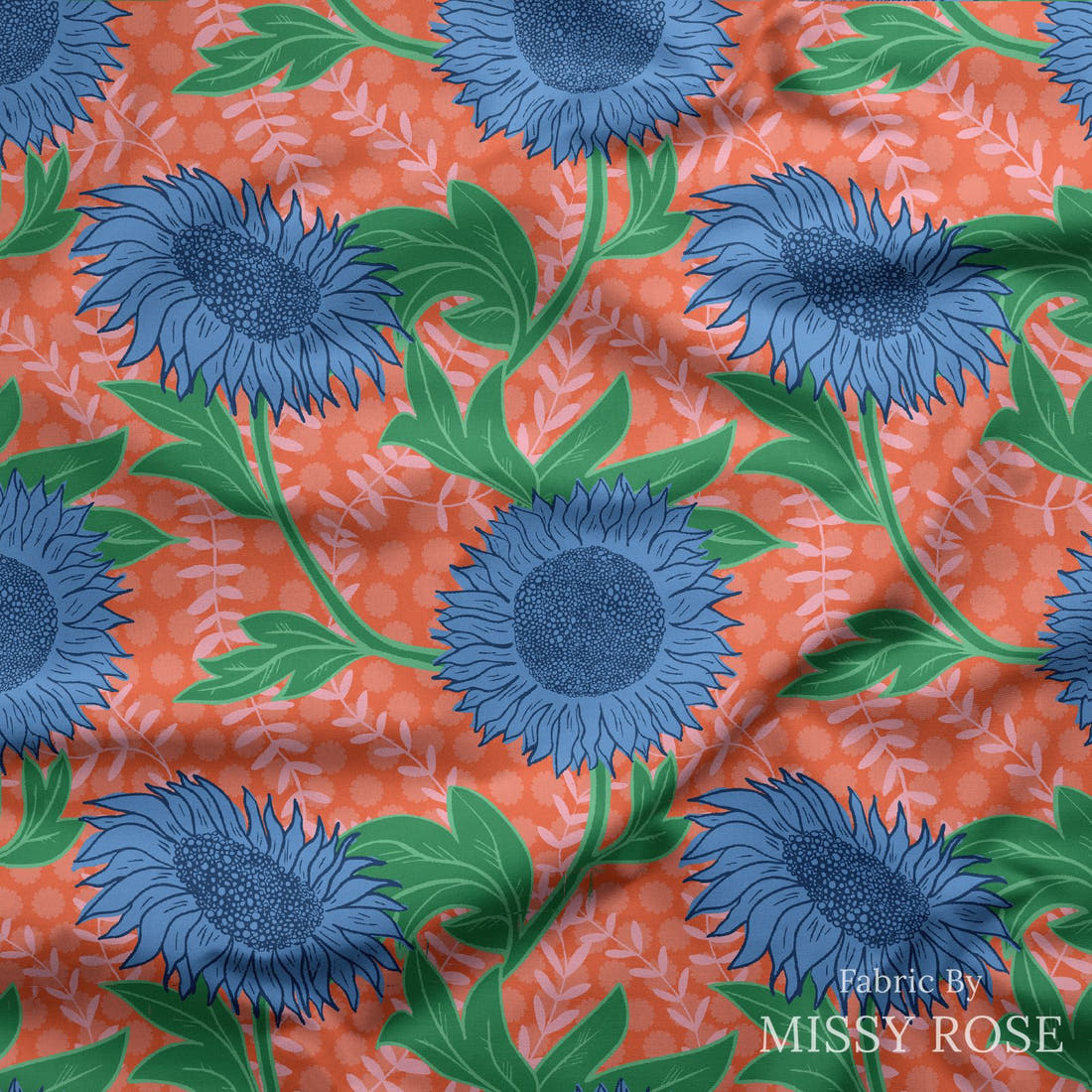 Kristina Forrest 196 draped fabric mockup - custom printed fabric by the metre | Fabric by Missy Rose