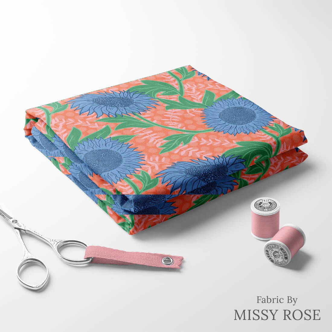 Kristina Forrest 196 folded fabric stack with matching thread - pre-order fabric Australia | Fabric by Missy Rose