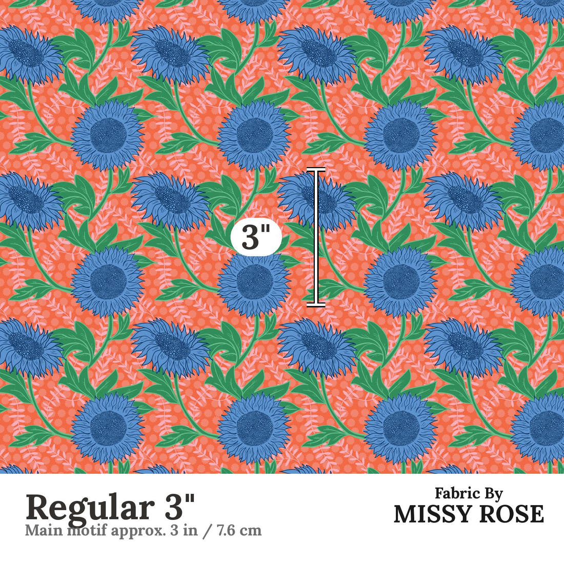 Kristina Forrest 196 Regular 3 inch print scale guide | Fabric by Missy Rose