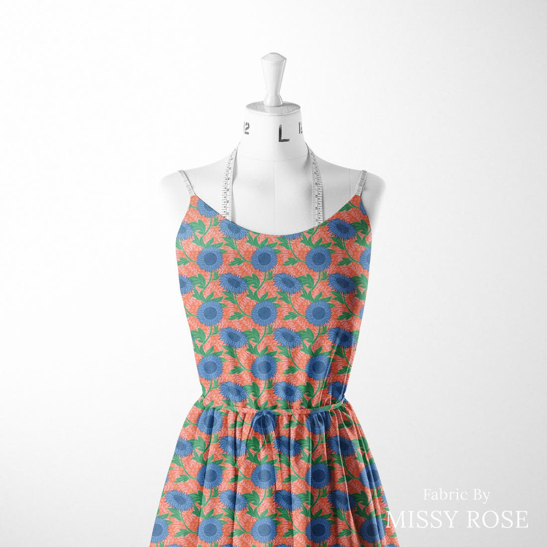 Kristina Forrest 196 sewn into a women's dress - see how the print looks made up | Fabric by Missy Rose