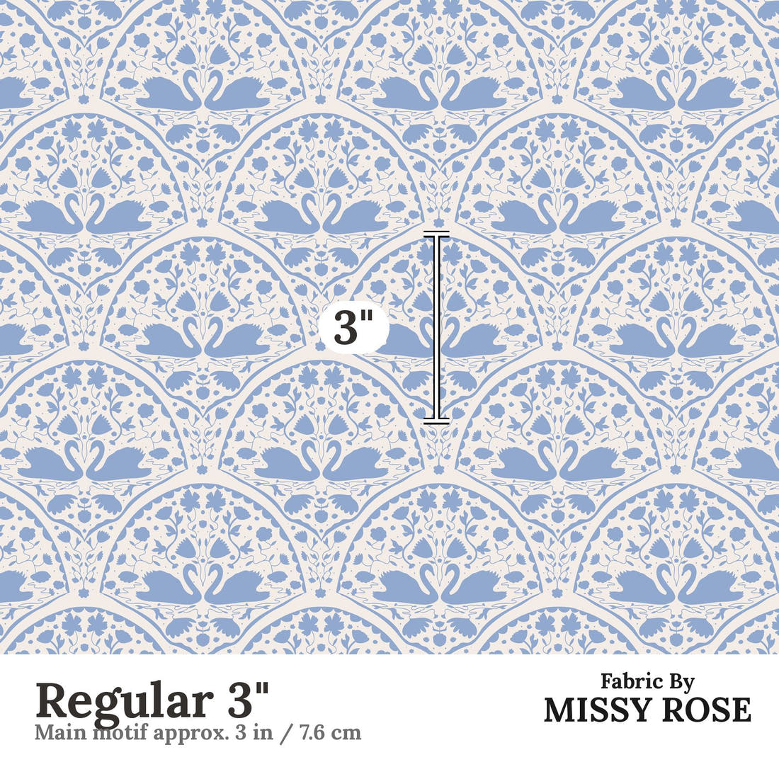 Kristina Forrest 197 Regular 3 inch print scale guide | Fabric by Missy Rose
