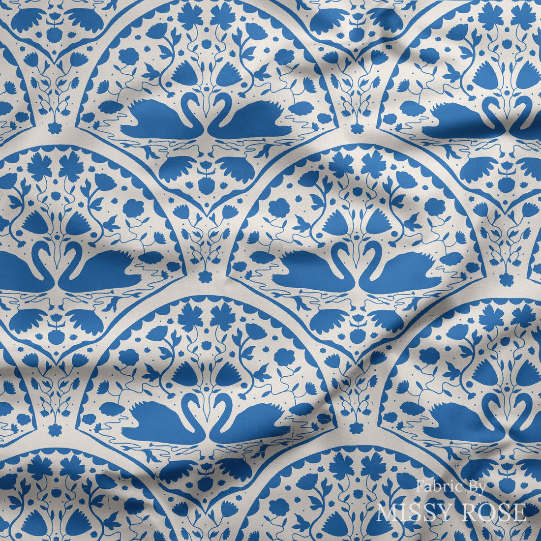 Kristina Forrest 198 draped fabric mockup - custom printed fabric by the metre | Fabric by Missy Rose