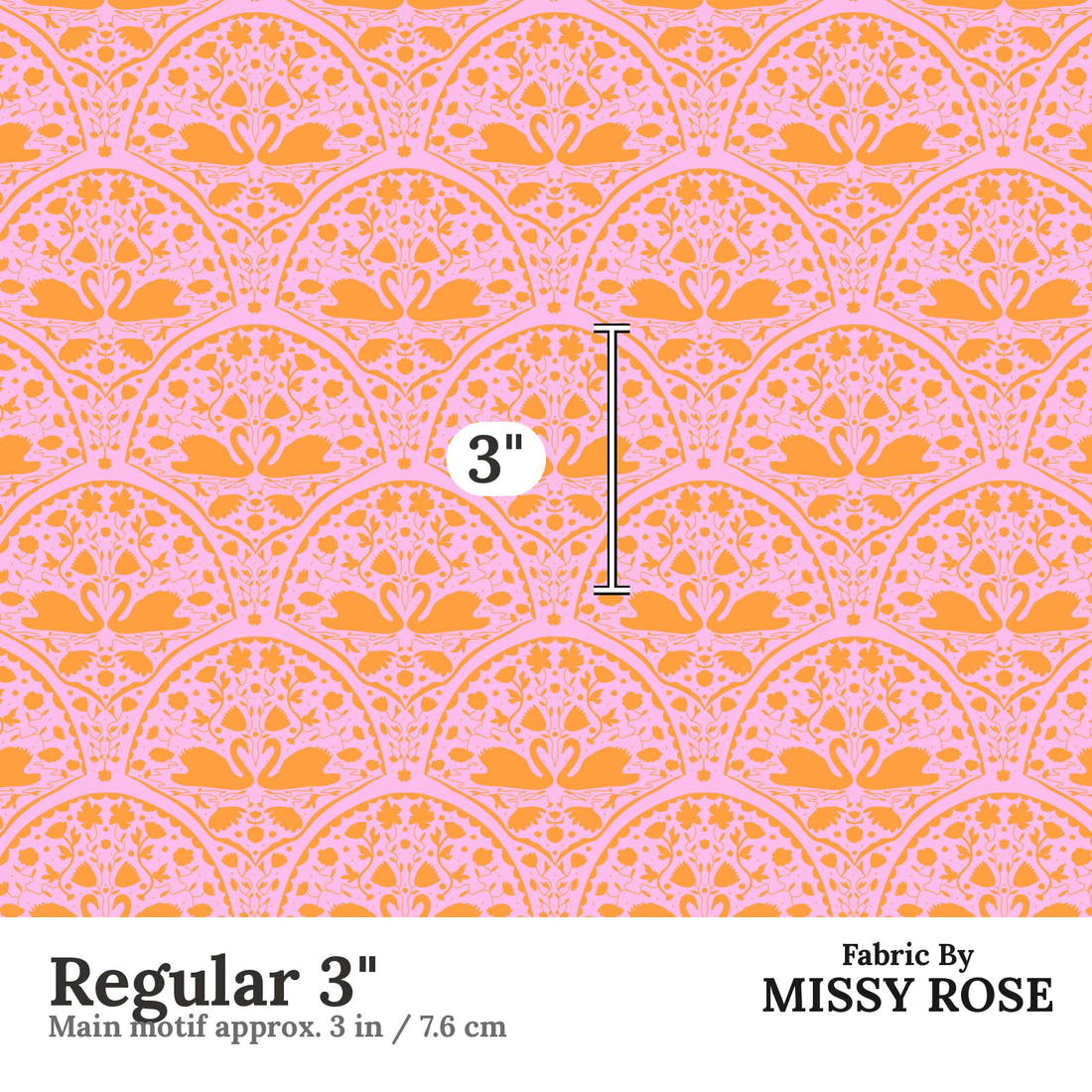 Kristina Forrest 200 Regular 3 inch print scale guide | Fabric by Missy Rose
