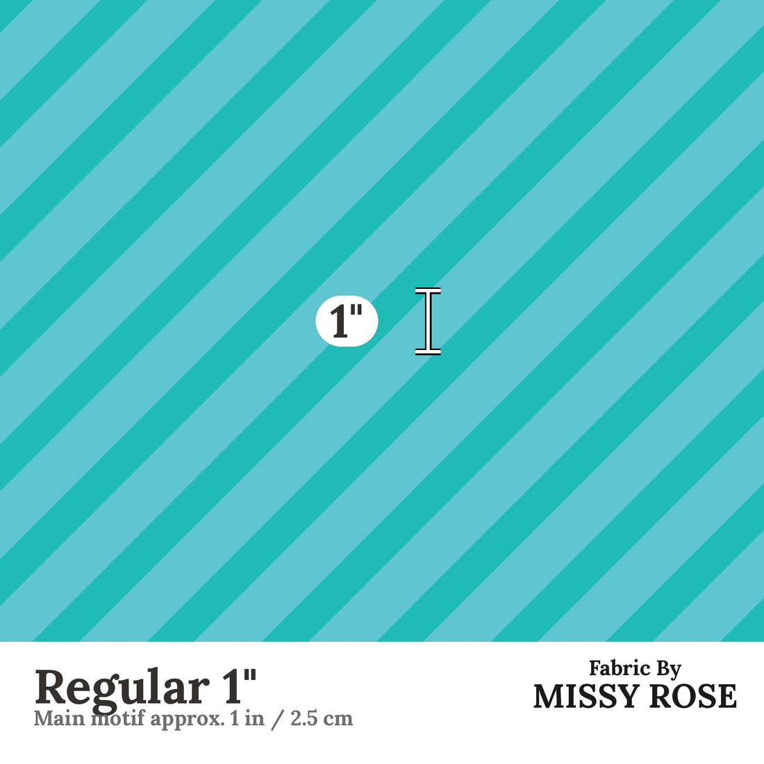 Kristina Forrest 201 Regular 1 inch print scale guide | Fabric by Missy Rose