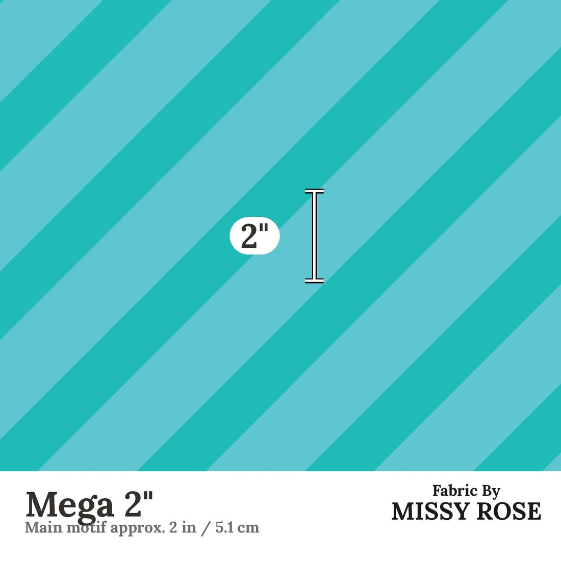 Kristina Forrest 201 Mega 2 inch print scale guide | Fabric by Missy Rose