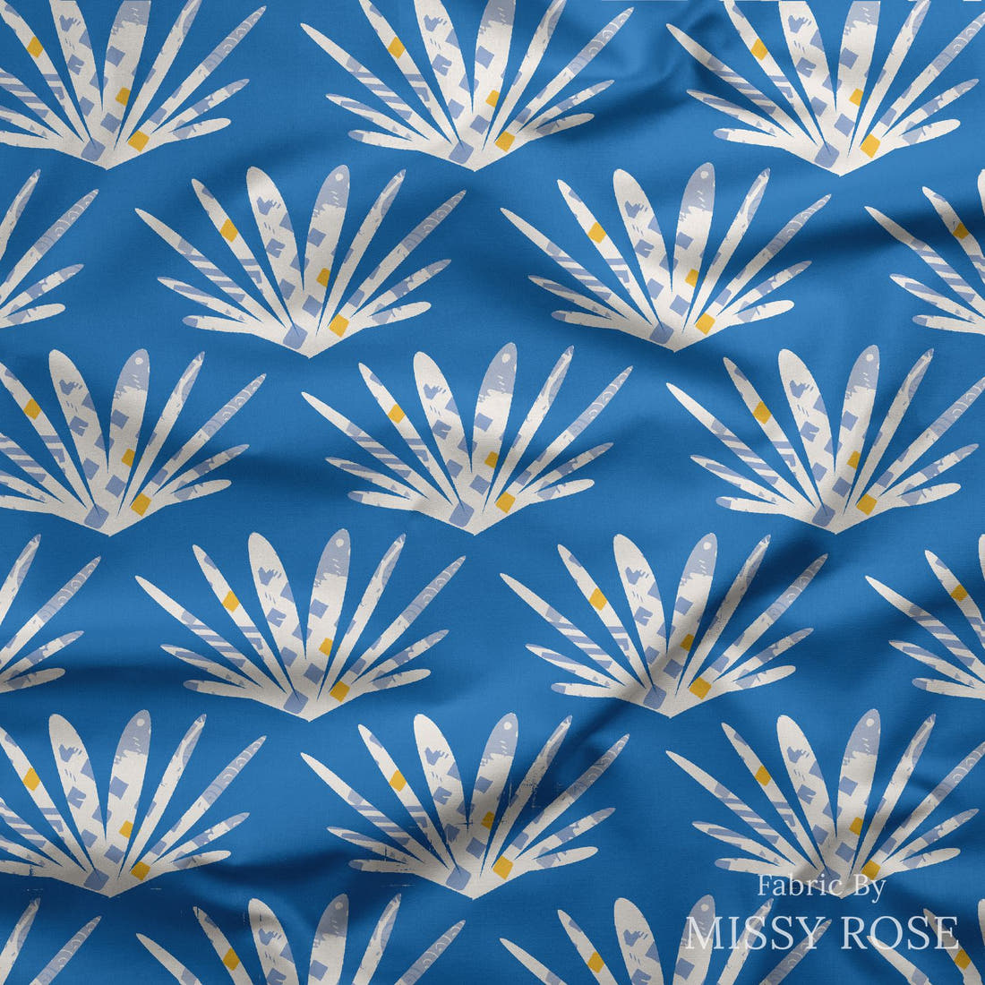 Kristina Forrest 202 draped fabric mockup - custom printed fabric by the metre | Fabric by Missy Rose