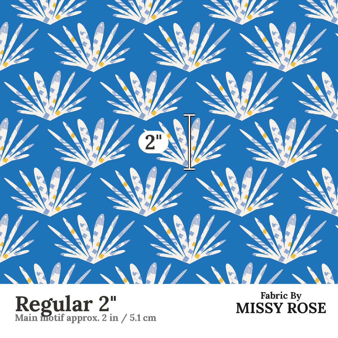 Kristina Forrest 202 Regular 2 inch print scale guide | Fabric by Missy Rose