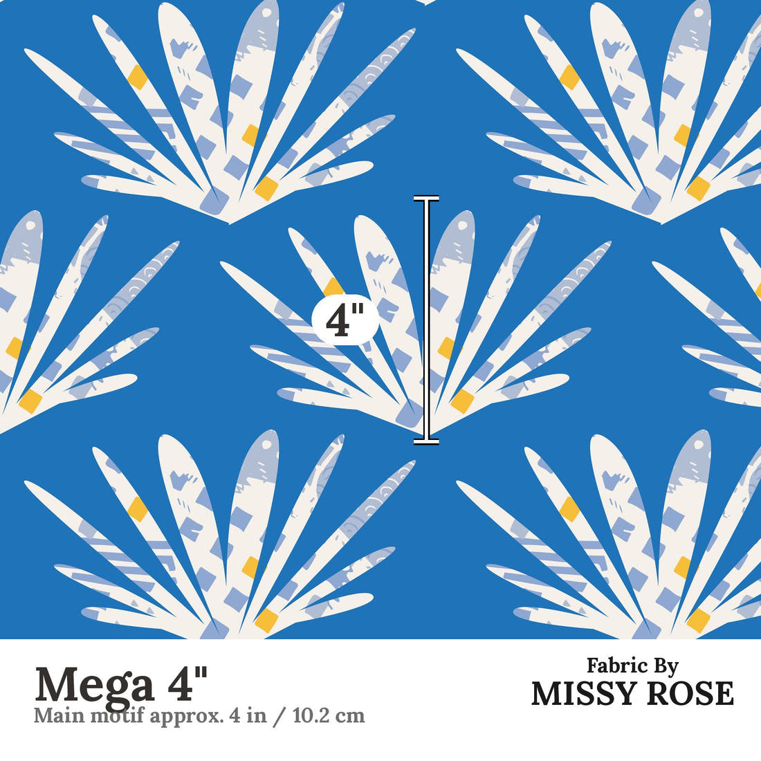 Kristina Forrest 202 Mega 4 inch print scale guide | Fabric by Missy Rose