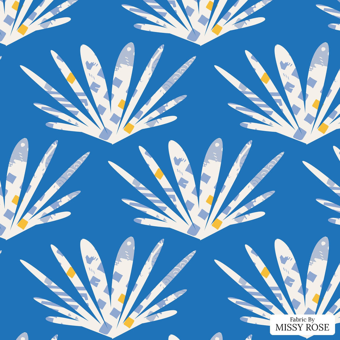 Kristina Forrest 202 - flat view of the print, zoom in for detail | Fabric by Missy Rose