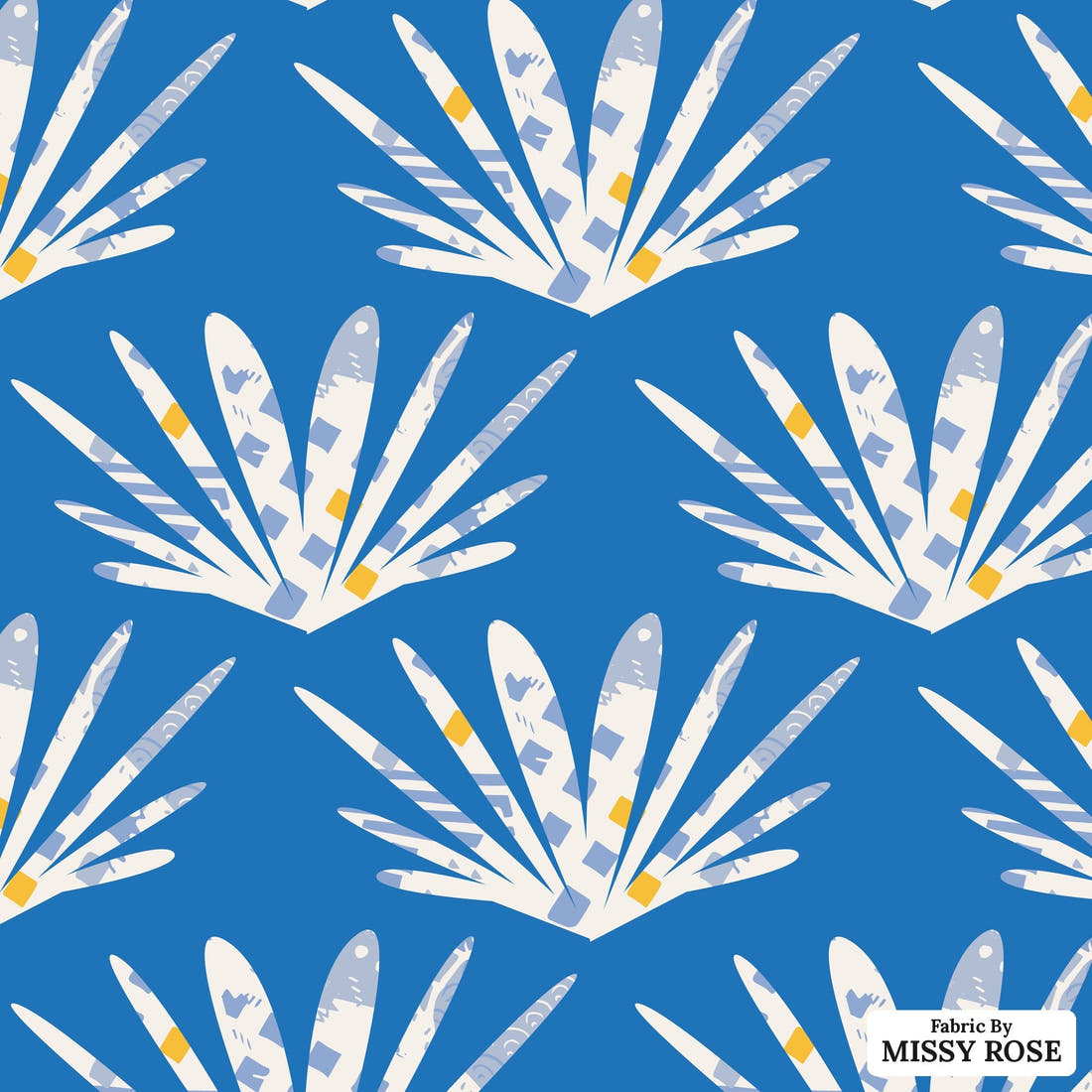 Kristina Forrest 202 - flat view of the print, zoom in for detail | Fabric by Missy Rose