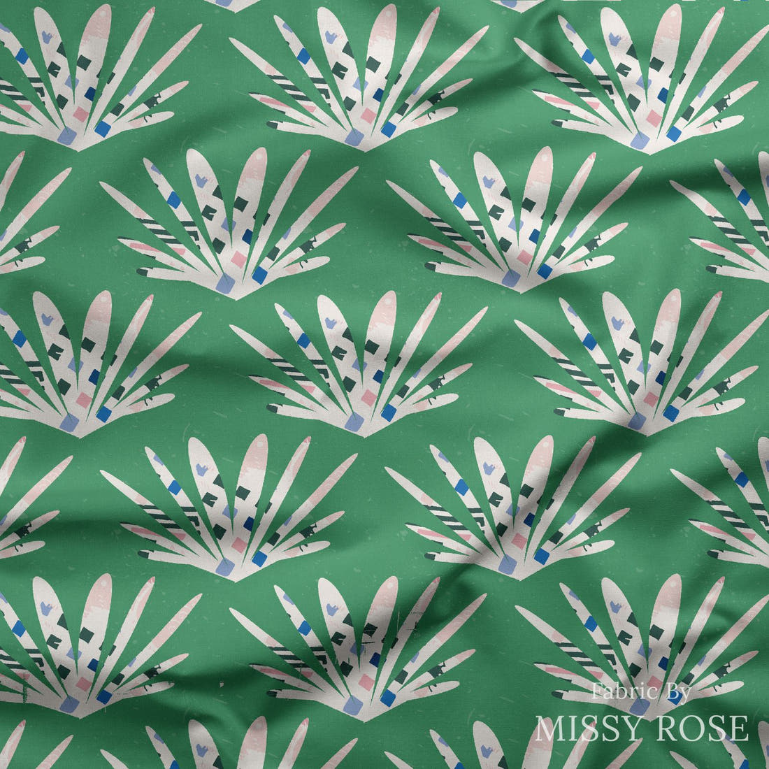 Kristina Forrest 203 draped fabric mockup - custom printed fabric by the metre | Fabric by Missy Rose