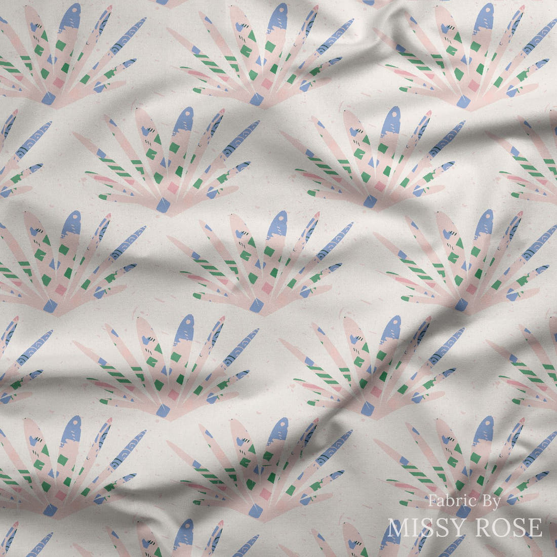 Kristina Forrest 204 draped fabric mockup - custom printed fabric by the metre | Fabric by Missy Rose