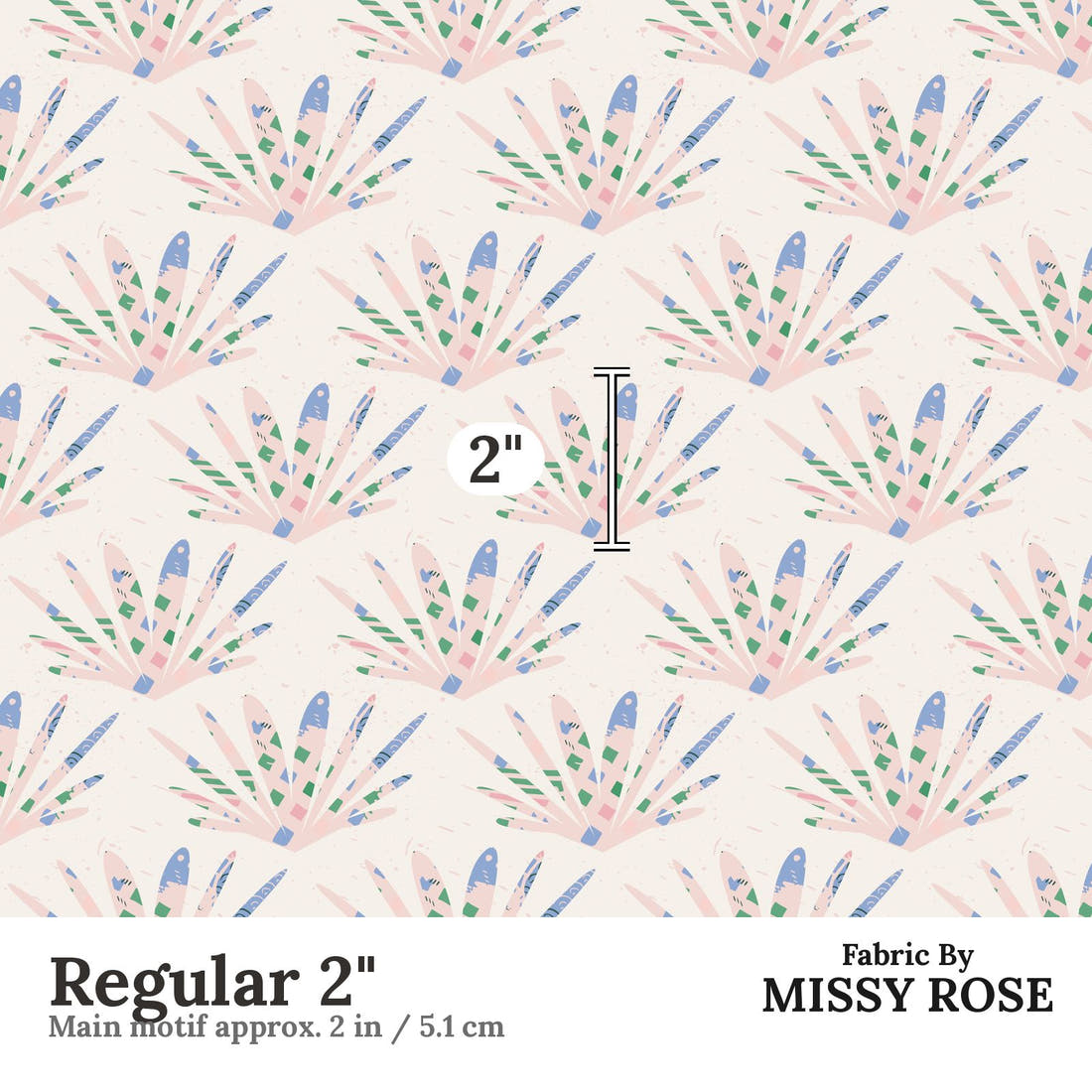 Kristina Forrest 204 Regular 2 inch print scale guide | Fabric by Missy Rose