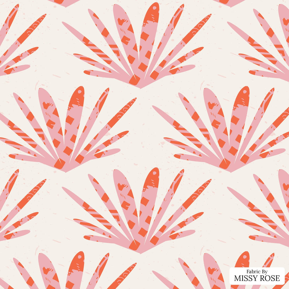 Kristina Forrest 205 - flat view of the print, zoom in for detail | Fabric by Missy Rose