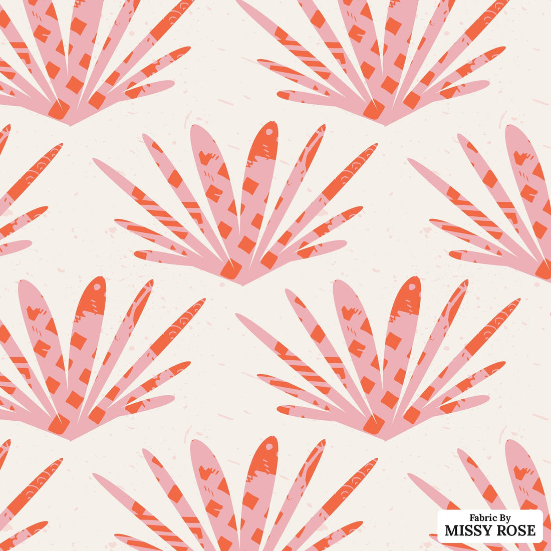 Kristina Forrest 205 - flat view of the print, zoom in for detail | Fabric by Missy Rose