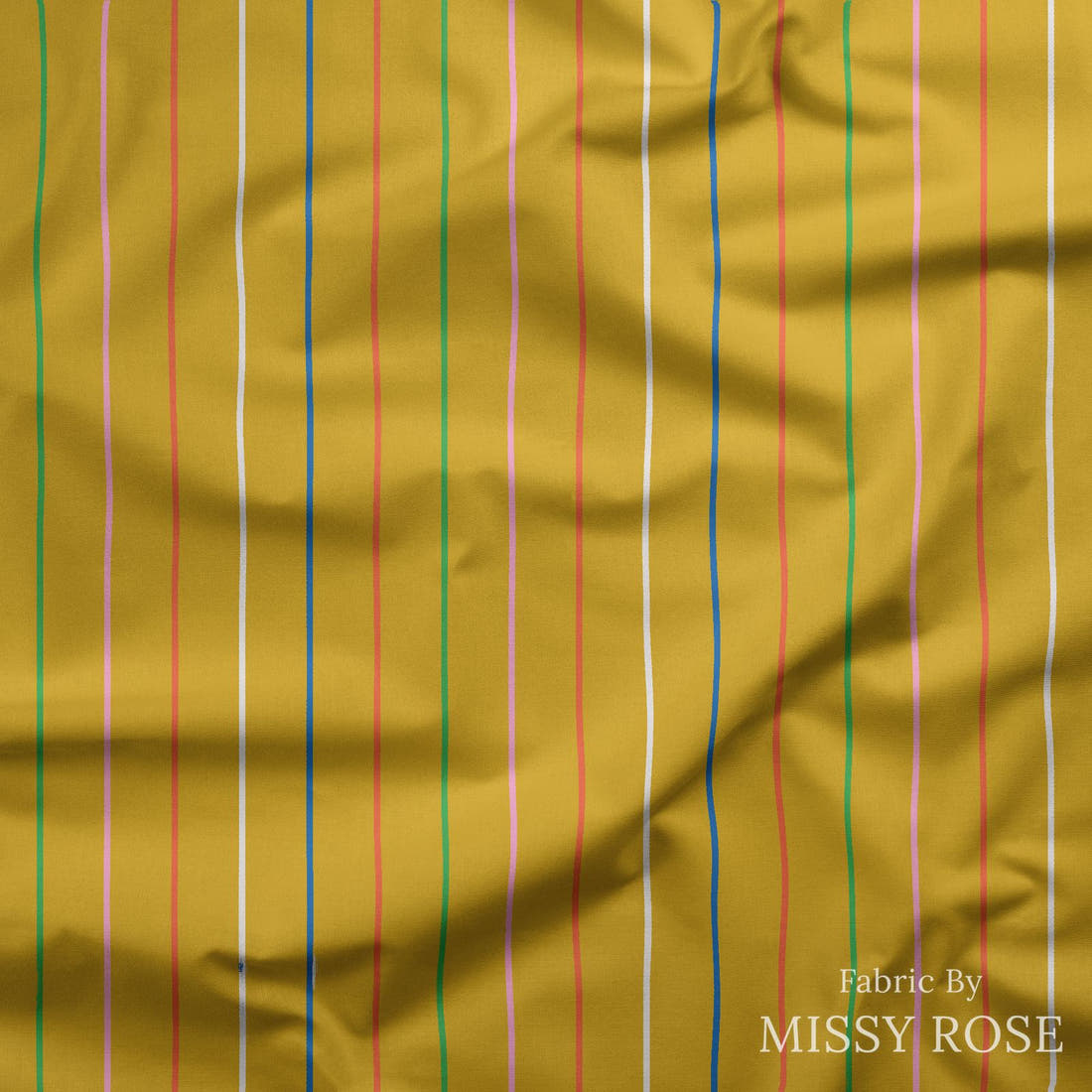 Kristina Forrest 206 draped fabric mockup - custom printed fabric by the metre | Fabric by Missy Rose