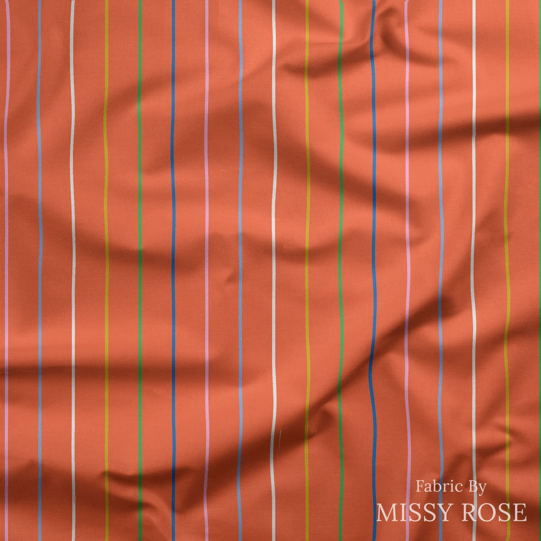 Kristina Forrest 207 draped fabric mockup - custom printed fabric by the metre | Fabric by Missy Rose